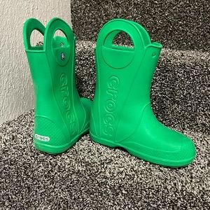 Crocs brand kids rain boots